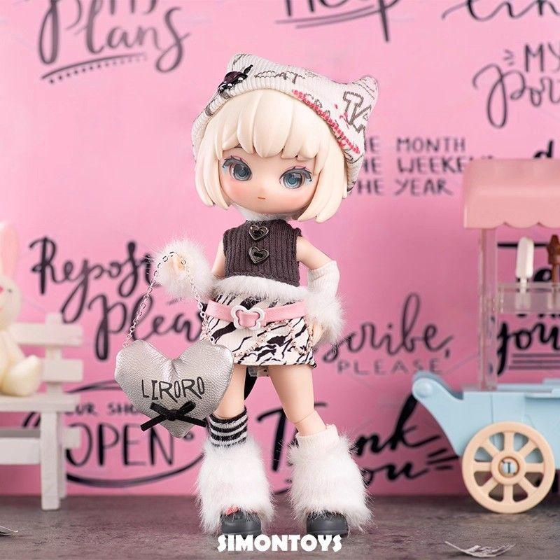 SIMONTOYS 릴로로 이진법 달콤한 과자 시리즈 1/12 스케일 BJD 가동 조인트 인형 세트 포함 컬렉션 선물용으로 최적