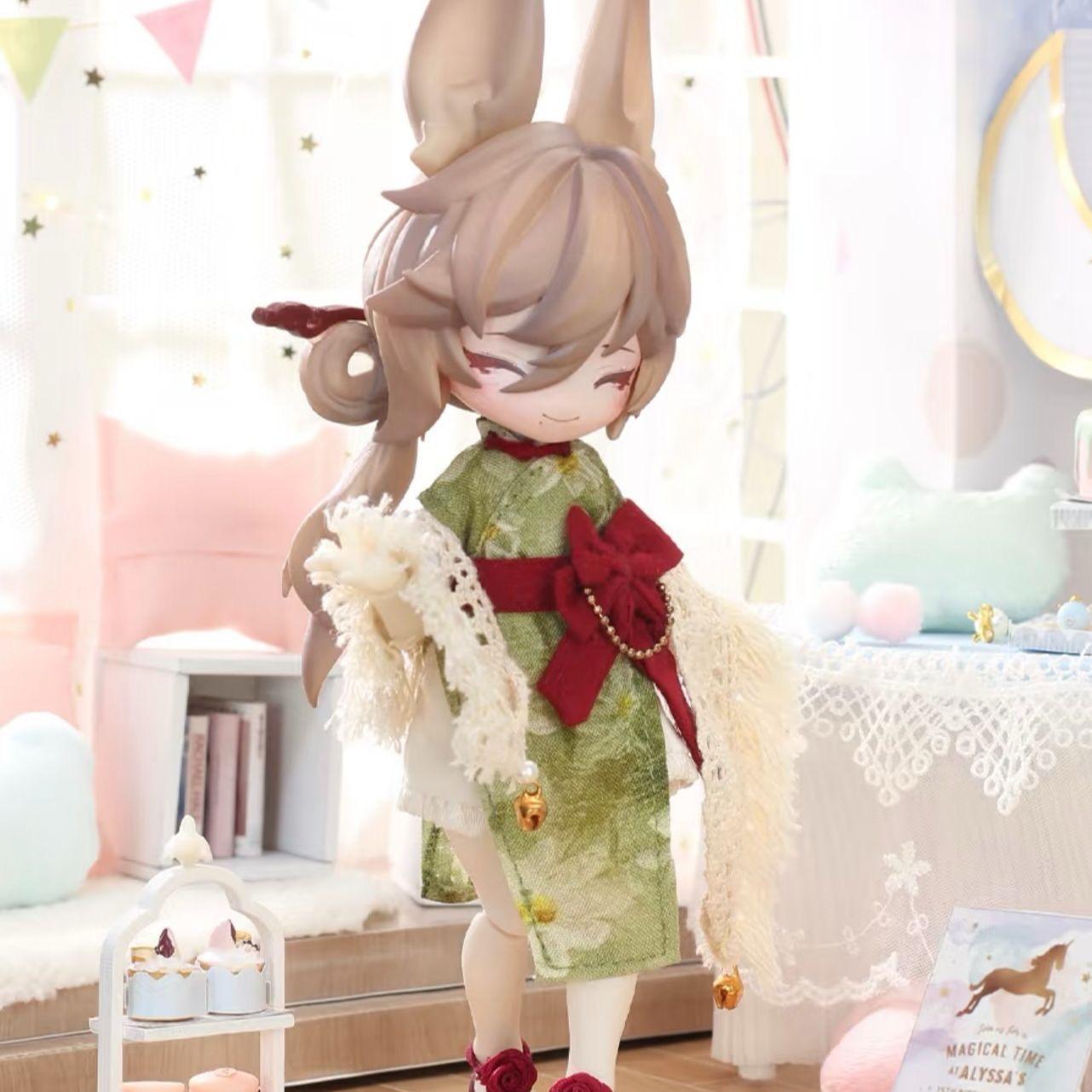 정품 비식용 피규어 12분 bjd 블라인드 박스 츠키토 토끼 포켓몬 가동 피규어 뽑기 선물 여자아이
