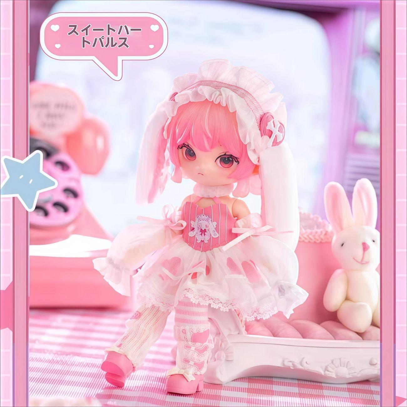 SIMONTOYS 릴로로 이진법 달콤한 과자 시리즈 1/12 스케일 BJD 가동 조인트 인형 세트 포함 컬렉션 선물용으로 최적