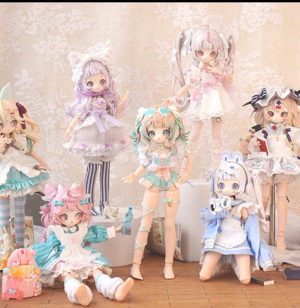 만몽 SugaryGirls BJD 가동 인형 원모어 8분 BJD 트렌드 토이 블라인드 박스 피규어