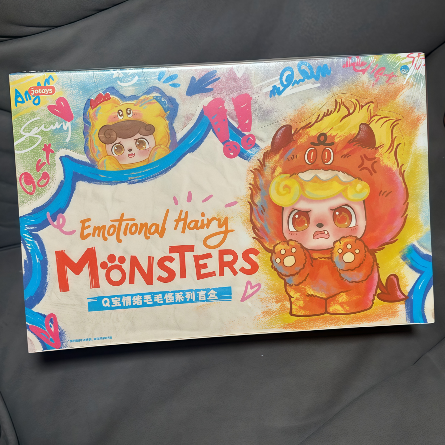 JOTOYS Odd & End Trendy Q-Baby Emotional Furry Monster Series 인형 키 체인 블라인드 박스 트렌디한 장난감 및 선물