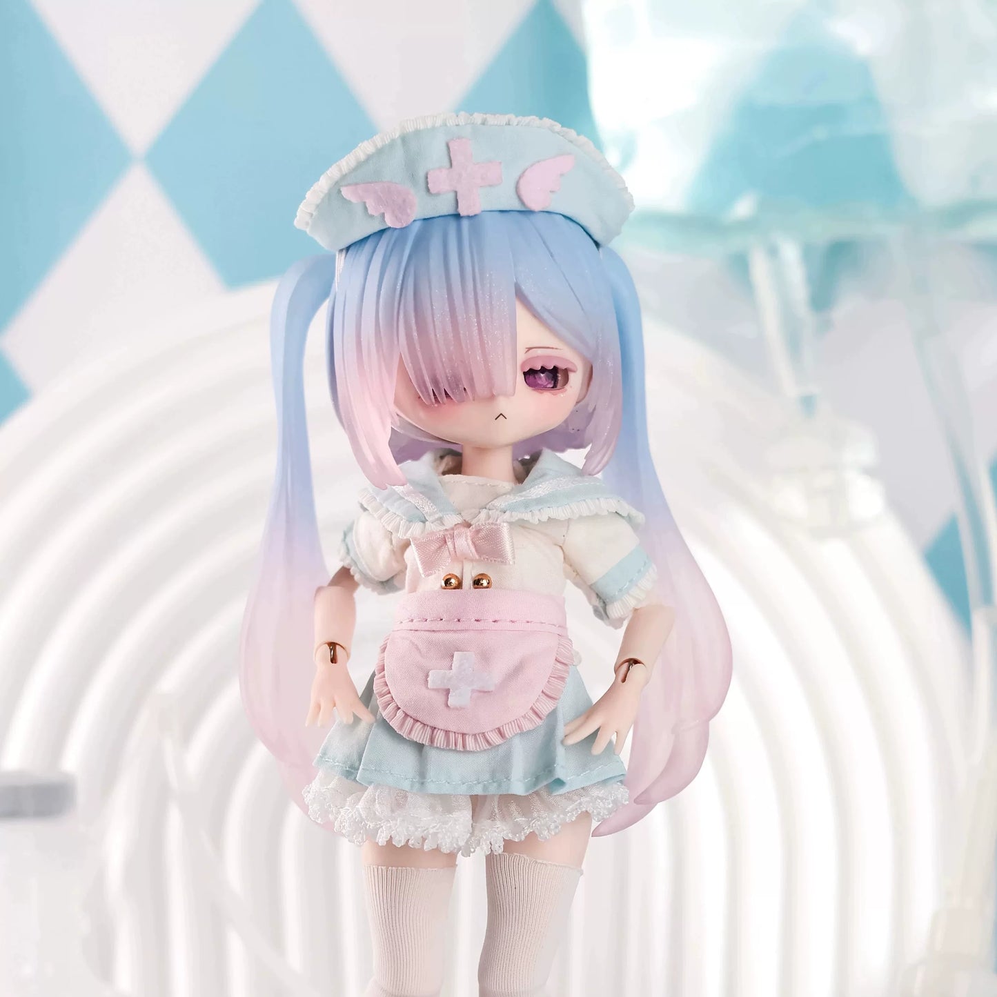 새로운 "Poetry in a Box" 무증상 시리즈 12점 BJD 인형 블라인드 박스, 관절 인형, GSC 캐롯 레그 8점 연결 가능