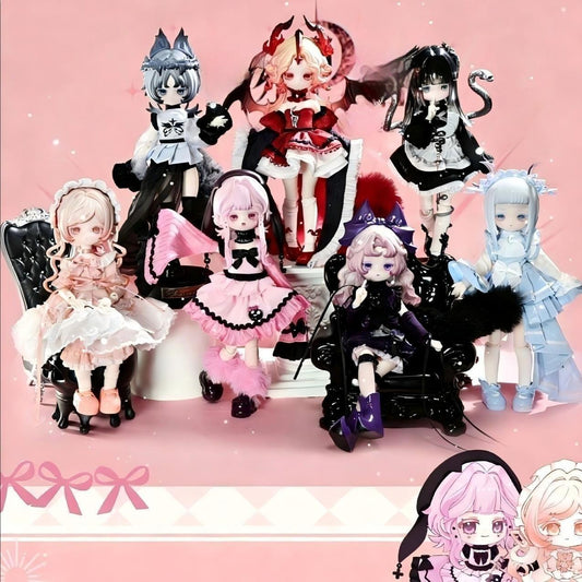 룰루II 노메 시리즈 2시리즈 8스케일 BJD 데스크 트렌드 선물 블라인드 박스 8세트 피규어 부터~까지【여성 선물 피규어 인형 봉제 인형】 (창고 배송)