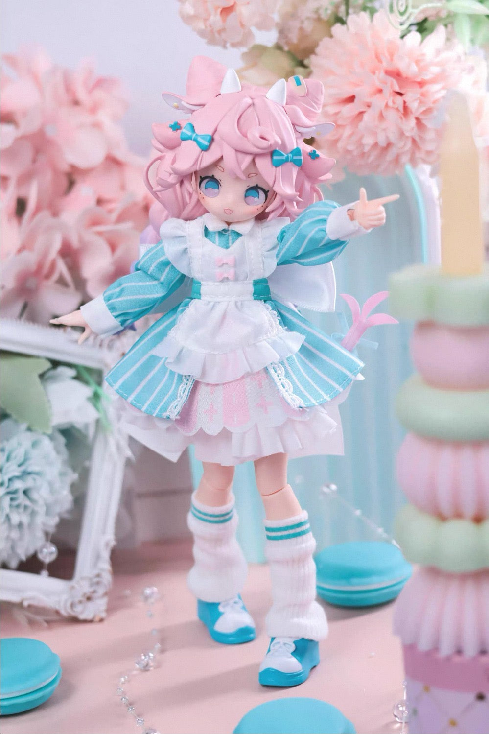 만몽 SugaryGirls BJD 가동 인형 원모어 8분 BJD 트렌드 토이 블라인드 박스 피규어